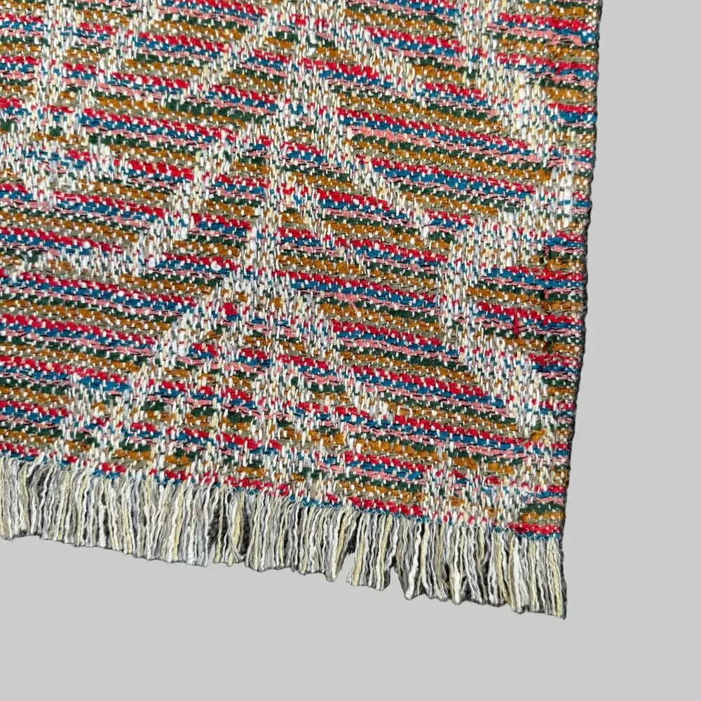 HERMES Multi-Color Tweed Silk Wool Scarves